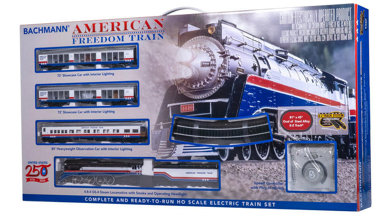 Bachmann Trains - AMERICAN FREEDOM TRAIN - Ready To Run Electric Train Set - HO Scale