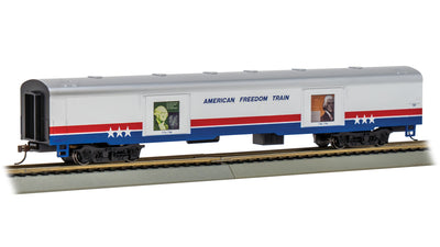 Bachmann Trains - LIMITED EDITION AMERICAN FREEDOM TRAIN CARS with LIGHTED DISPLAYS -EXHIBIT CAR #101 1776-1796 - HO Scale