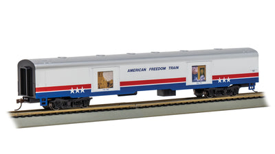 Bachmann Trains - LIMITED EDITION AMERICAN FREEDOM TRAIN CARS with LIGHTED DISPLAYS - EXHIBIT CAR #102 1796-1816 - HO Scale