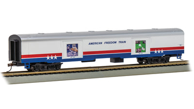 Bachmann Trains - LIMITED EDITION AMERICAN FREEDOM TRAIN CARS with LIGHTED DISPLAYS - EXHIBIT CAR #104 1836-1856 - HO Scale