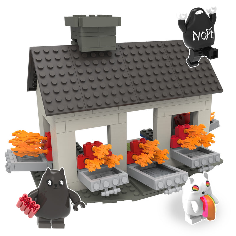 Exploding Kittens - Collector Construction - Exploding House Scene Set
