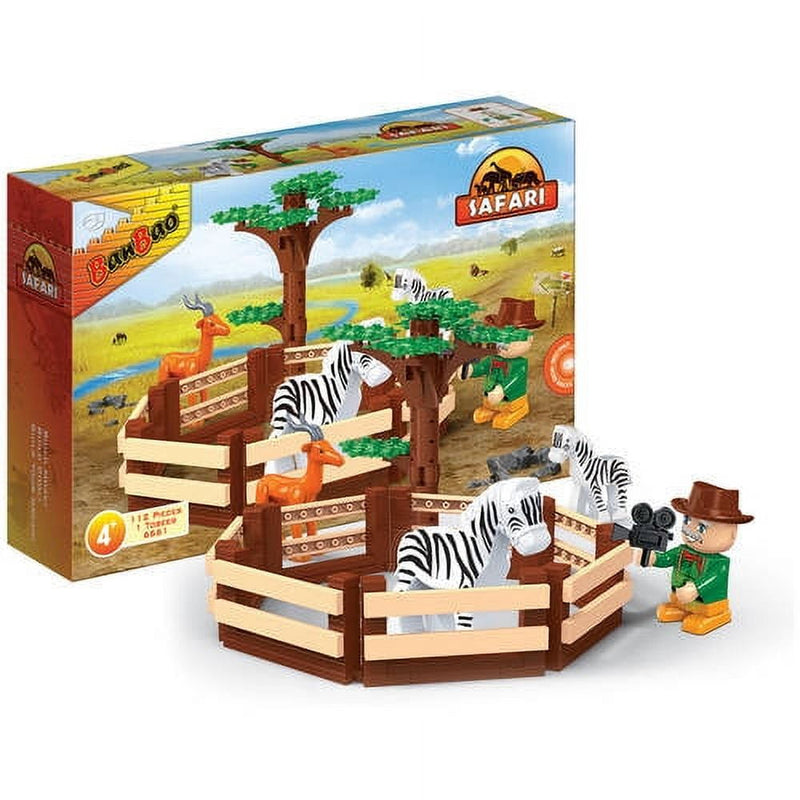 Online BanBao Safari Animal Pen (112pcs)