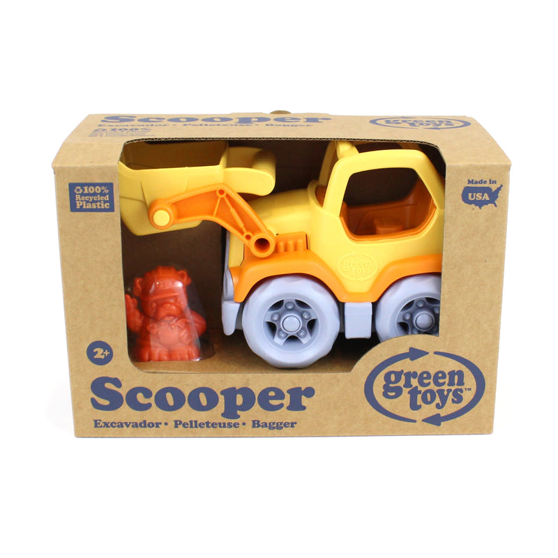 Green Toys Scooper Construction Truck Orange/Yellow