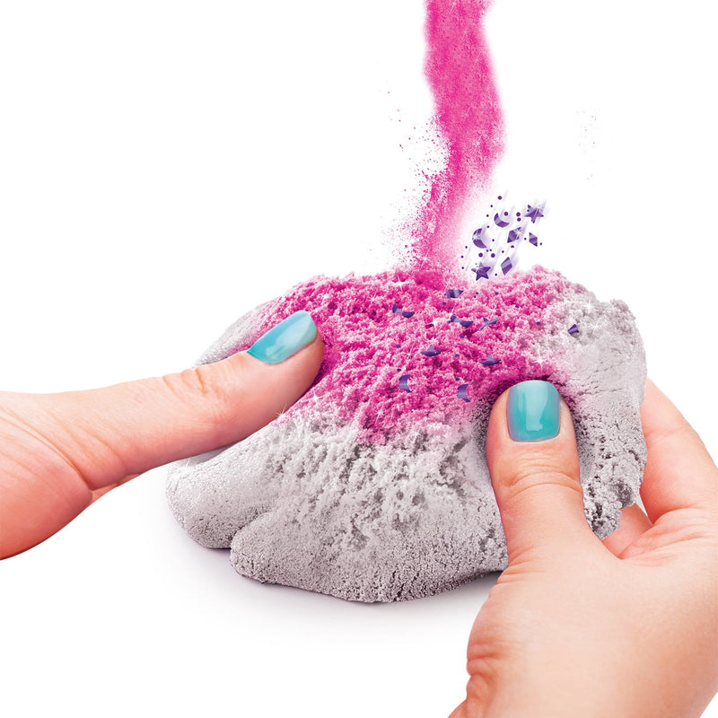 Sand Kit Ball Shaped Case - DIY Magic Sand with 3 Colors, Mold & Cut Tool Set for ASMR Sensations, Portable Storage