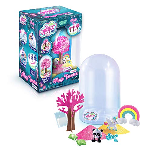 So Magic DIY Lrg Magic Terrarium Kit UNICOR with Magic Tree Growing Powder Glitter Sand Characters for Ages 8+