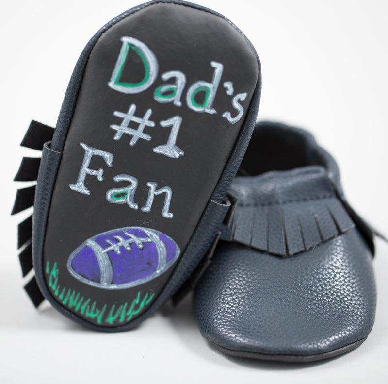 Baby Says Blk Mocs 9-12 mo