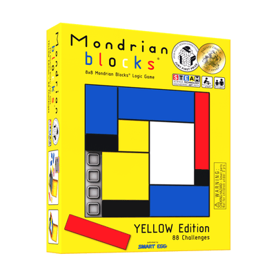 Mondrian Blocks - Kids Thinking Game - Yellow Edition