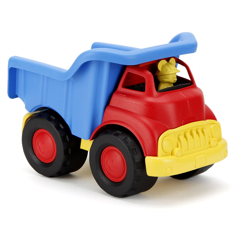 Green Toys Disney Mickey Mouse Dump Truck, Red/Blue, Pretend Play, 100% Recycled Plastic