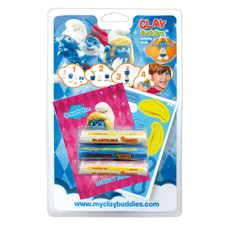 GIROMAX The Smurfs Clay Buddies – Smurfette Character Modeling Clay Kit