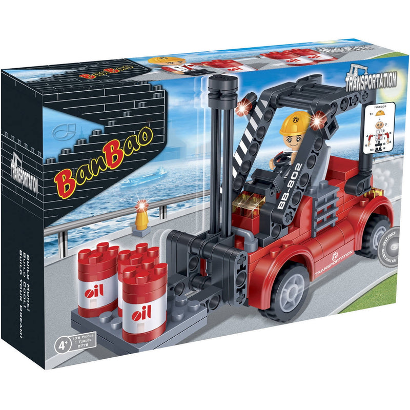 BanBao Forklift (128 Pcs) Building Set