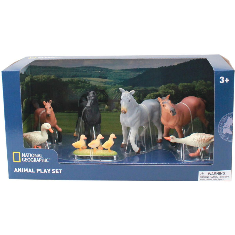 National Geographic Horses and Ducks Figurines,7pc