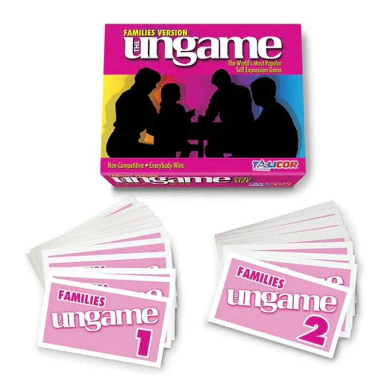 Talicor Pocket Ungame Families Version Non-Competitive Card Game for Ages 6-8 Encourages Conversation & Sharing Values Ideal for Ice-Breaking and Group Activities