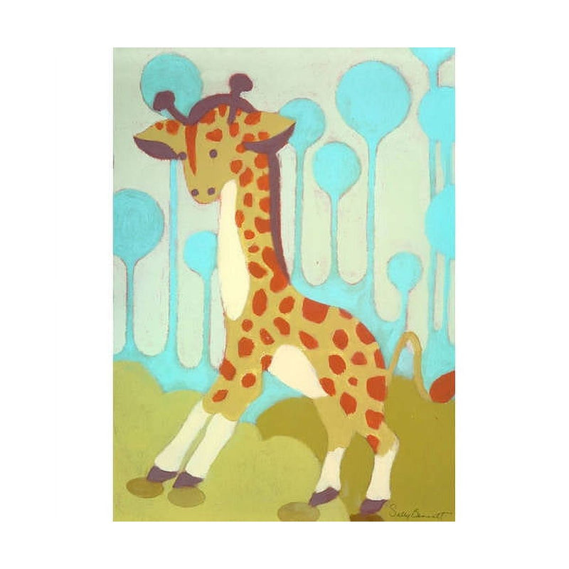 Oopsy Daisy's Gigi Giraffe Canvas Wall Art - Size 10x14