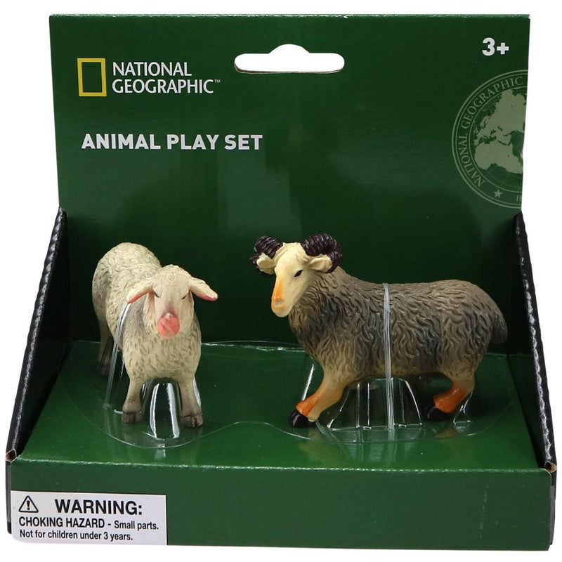 National Geographic Ram and Sheep Figurines, 2 pc