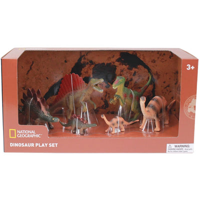 National Geographic Dinosaurs Figurines, 6 pieces