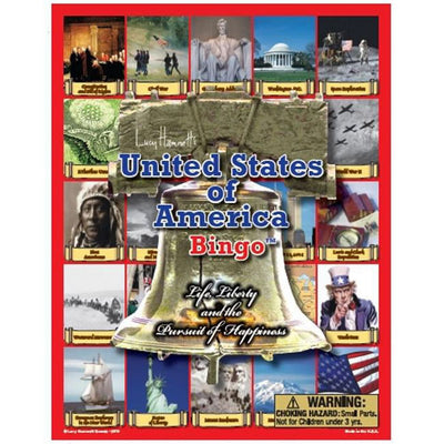 Lucy Hammett USA Bingo Game Learn U.S. States, Capitals, and Landmarks
