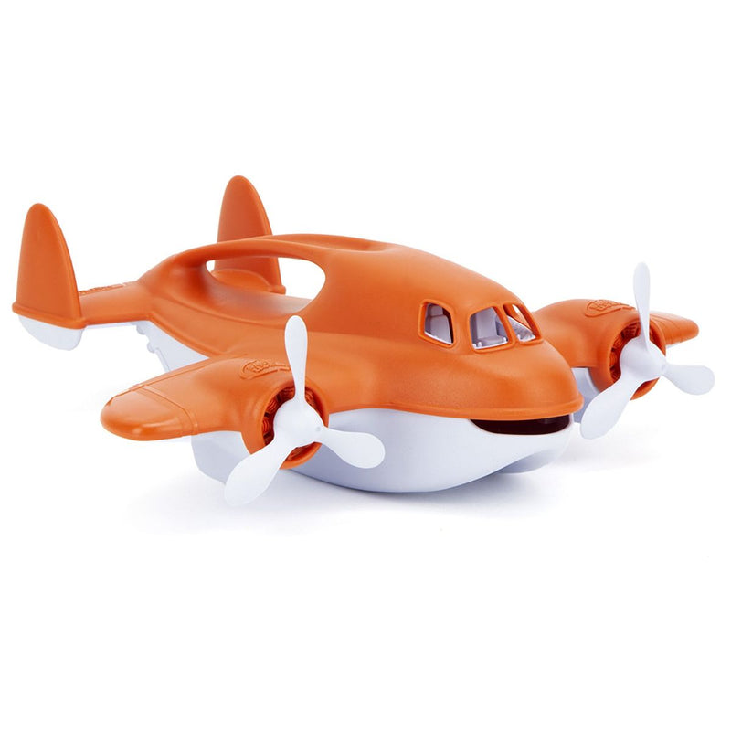 Green Toys Fire Plane - Pretend Play, Motor Skills, Kids Bath Toy Vehicle