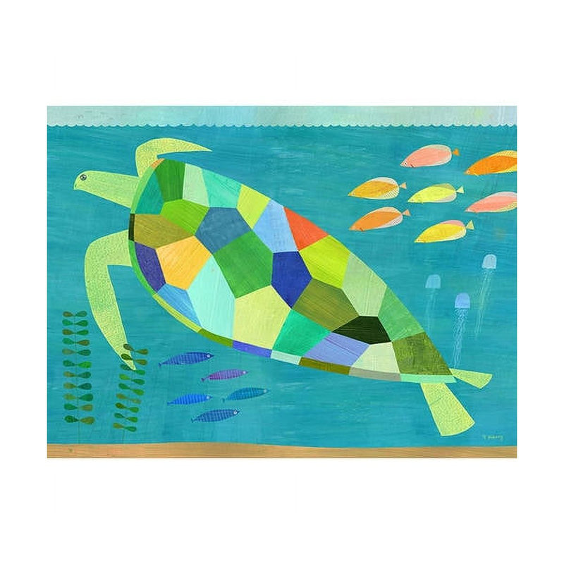 Oopsy Daisy's Sea Turtle Swim Canvas Wall Art - Size 14x10