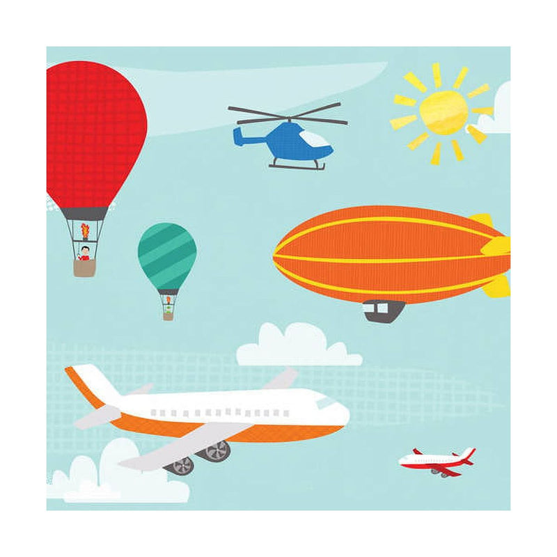 Oopsy Daisy's Move Me By Air - Sky Traffic Canvas Wall Art - Size 10x10
