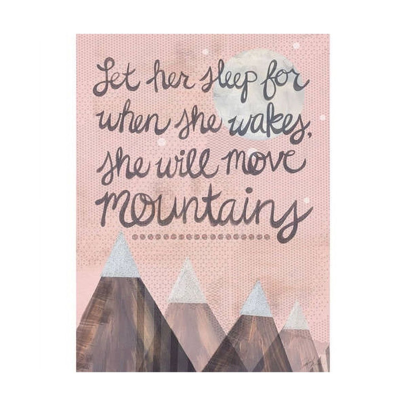 Oopsy Daisy's Let Her Sleep Canvas Wall Art - Size 14x18