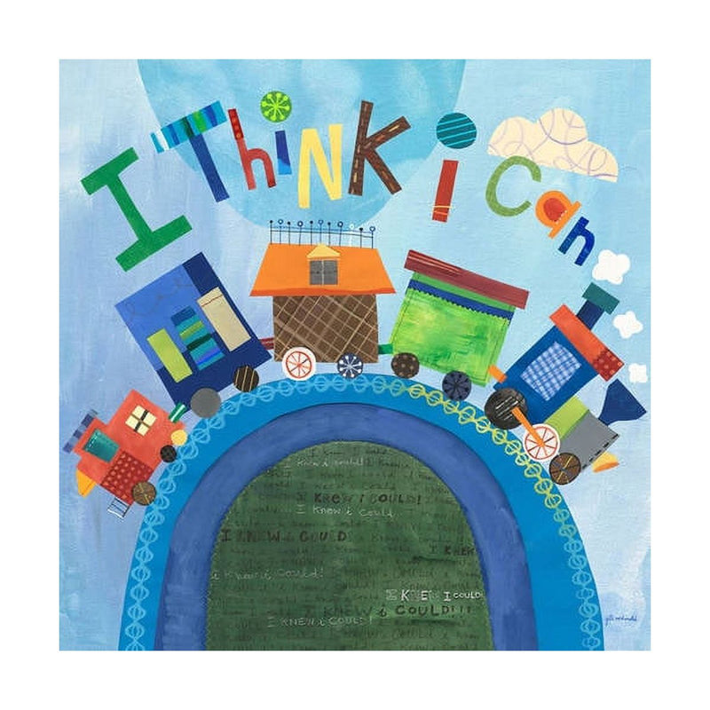 Oopsy Daisy's Chugga Chugga Train Canvas Wall Art - Size 18x18