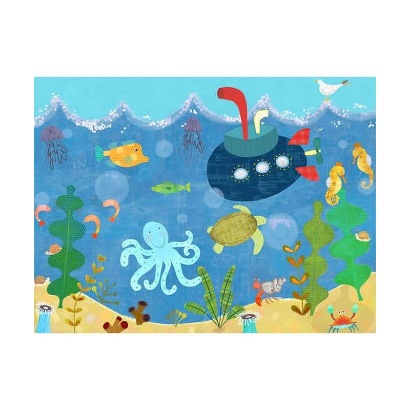Oopsy Daisy's Underwater Submarine Canvas Wall Art - Size 24x18