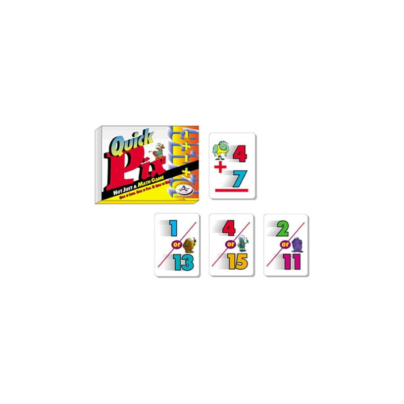 Talicor Quick Pix Math Game for Ages 7 and Up - Fast-Paced Addition & Subtraction Learning - 2 to 6 Players - SKU TAL2002