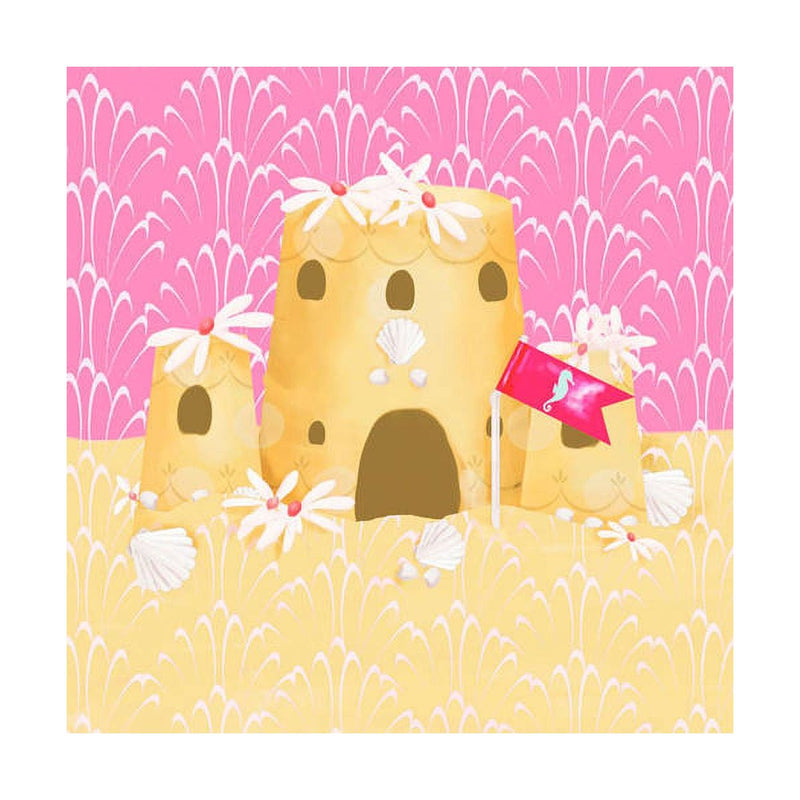 Oopsy Daisy's Sweet Sandcastle Canvas Wall Art - Size 10x10