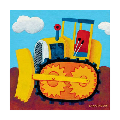 Oopsy Daisy's Earthmover Canvas Wall Art - Size 10x10