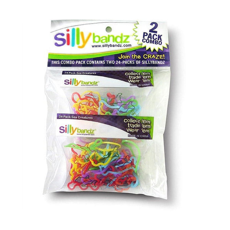 Silly Bandz Sea Creatures Rubber Band Bracelets - Vibrant Colors & Fun Designs for Kids