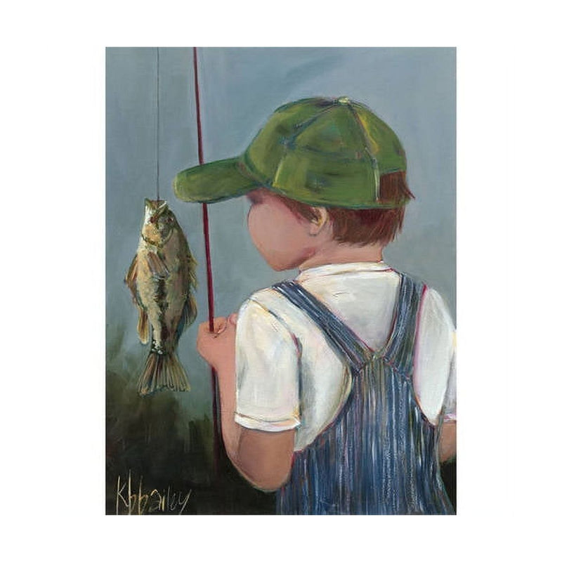 Oopsy Daisy's Lil' Fisher Boy Canvas Wall Art - Size 14x18