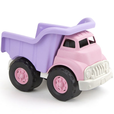 Green Toys Pink Dump Truck – BPA-Free Recycled Plastic Toy Truck with Working Dump Bed and Chunky Wheels for Toddlers Ages 1+