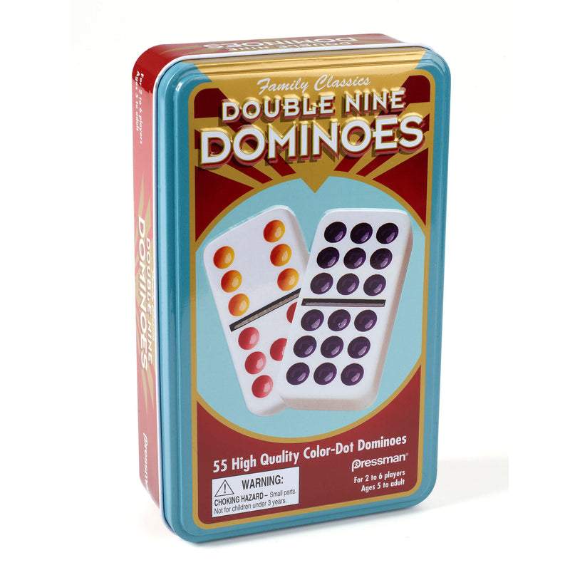 Pressman Dominoes: Double Nine Color D