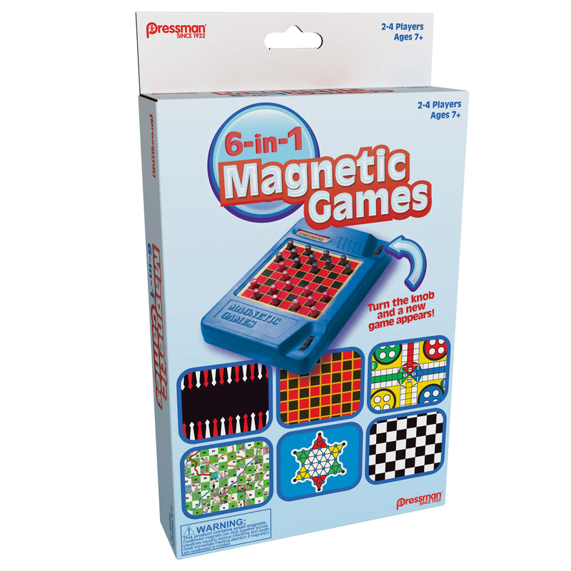 Pressman 6-IN-1 Travel Magnetic Games