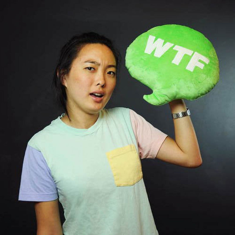 Throwboy Chat Pillows - Wtf Decorative Pillow
