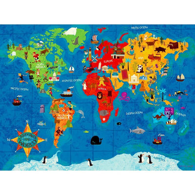 Oopsy Daisy's Big Wide World Canvas Wall Art - Size 24x18