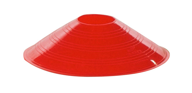 360 Athletics Saucer Cone Marker 7" Durable Stackable Agility Cones - Flexible Ribbed Plastic (25 Pack)