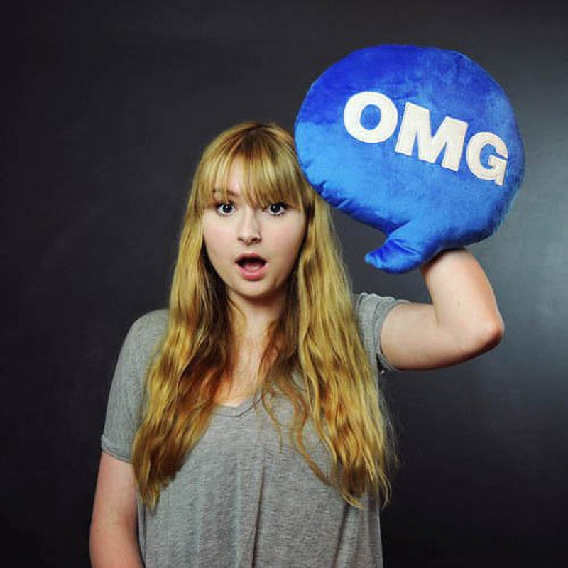 Throwboy Chat Pillows - Omg Decorative Pillow