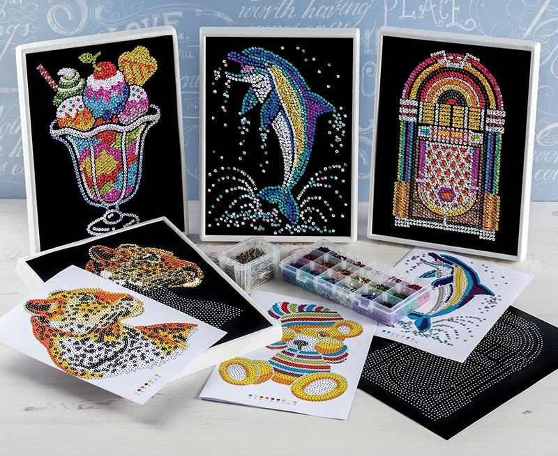 Sequin Art PUG Design Craft Kit Velvet and Sequin DIY Kit