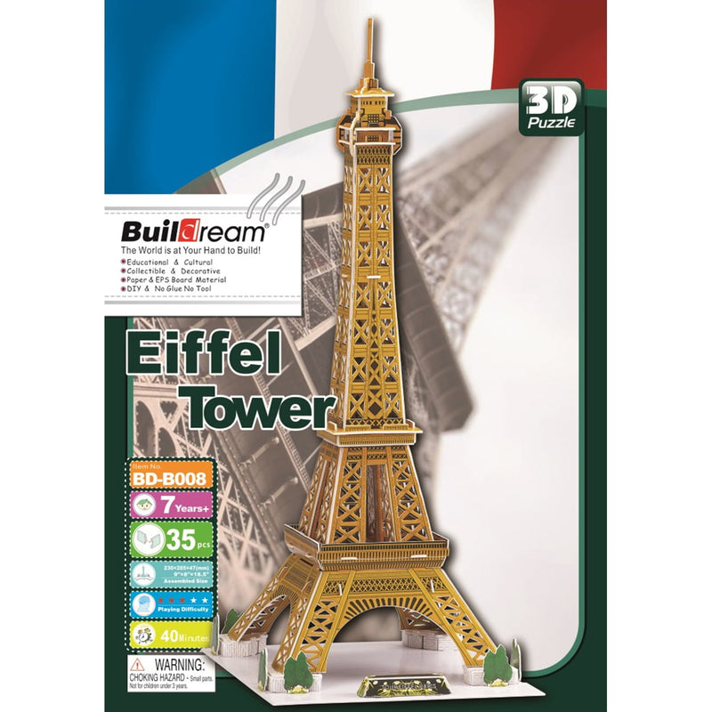 Buildream Eiffel Tower 82pc Toy