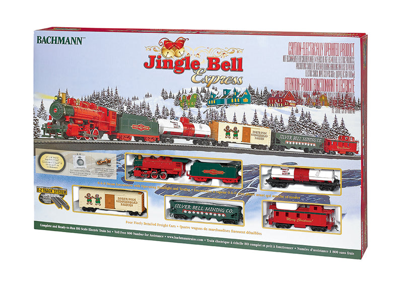 Bachmann Trains HO Scale Jingle Bell Express Ready To Run Electric Train Set