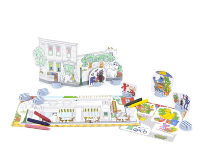 GREEN TOYS Neighborhood Maker Coloring Acti