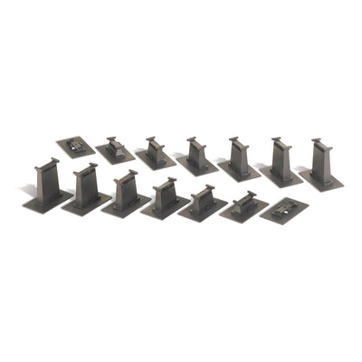 Bachmann Trains HO Scale 14 Piece E-Z Track Graduated Pier Set