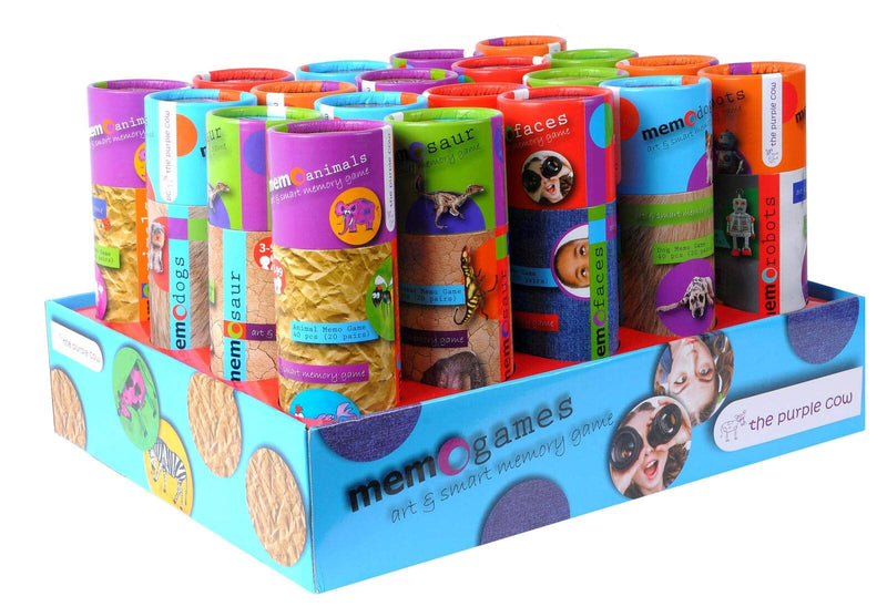 Purple Cow Robots Memo Game - Art & Smart Memory Series