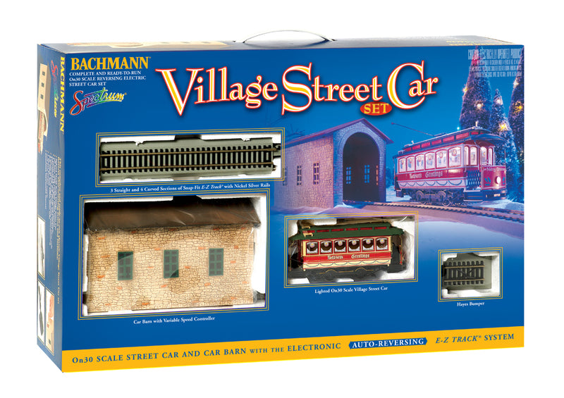 Bachmann Trains Village Streetcar Xmas Set