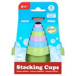 Green Toys Stacking Cups Purple/Blue/Green, Bath Toy