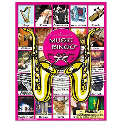 Lucy Hammett Music Bingo Game Learn Instruments, Notes, and Music Symbols
