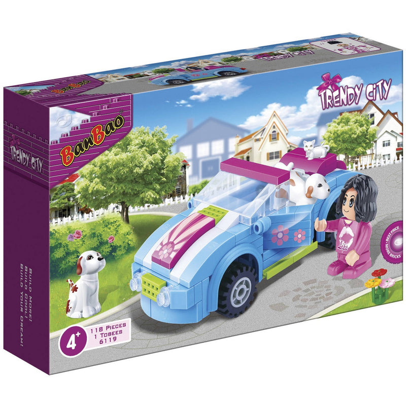 BanBao Cabriolet Building Kit STEM Toy (113 pcs) Building Set for Kids