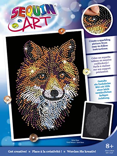 Sequin Art FOX DIY Sequin and Velvet Craft Kit