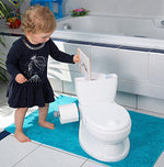 ToyLet Toilet Training Potty for Baby or Toddler with Comfy Toilet seat, Cover, flushable Wipes Storage & Paper roll Holder, Potty Training for Girls & Boys White